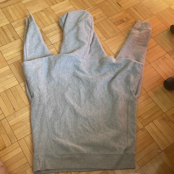 champion grey reverse weave hoodie - Picture 3 of 3